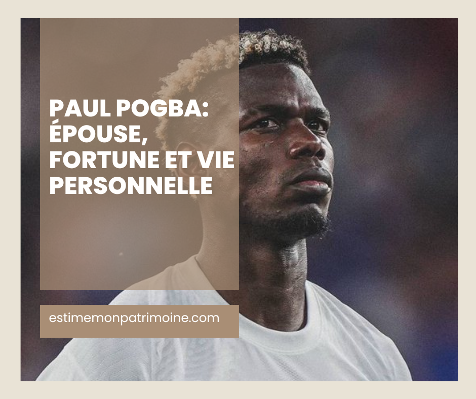 Paul Pogba avec un visage flouté, portant une chemise blanche.